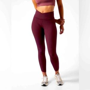 Athleta elation crossover ribbed leggings